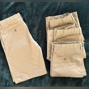 4 pairs Land’s End Uniform Shorts - Khaki - 18